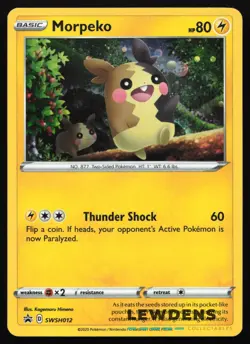 Morpeko - SWSH012 - Cosmos Holo - Sword & Shield Black Star Promo - Pokemon Card - Image 1