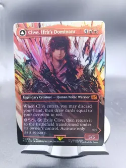 MTG Final Fantasy English Clive, Ifrit's Dominant Borderless 0318 Foil - Image 1
