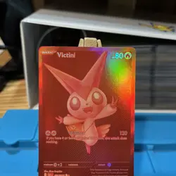 Red Victini Black White Rare Pokemon Card BLK 171/086 Black Bolt CLEAN!!! - Image 3