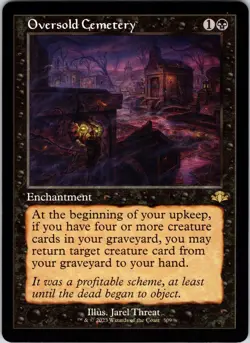 Oversold Cemetery (Retro Frame) 309 Dominaria Remastered Magic: The Gathering NM - Image 1