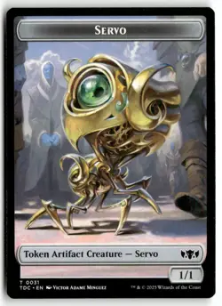 Servo // Warrior Double-Sided Token 31 // 13 Magic: The Gathering NM - Image 2