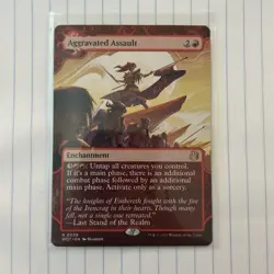 Aggravated Assault Wilds of Eldraine: Enchanting Tales Regular NM MTG - Image 1