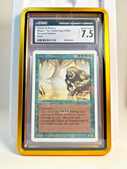 *MTG Force of Nature Revised Rare CGC *NEAR MINT+ 7.5 * FREE Shipping!* - Image 1