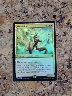 Mantis Rider FOIL Khans of Tarkir NM White Blue Red Rare Unplayed Commander EDH - Image 1