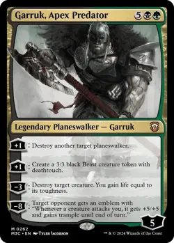 NM Garruk, Apex Predator, MTG, Modern Horizons 3 Commander, Magic, 262 *D - Image 1
