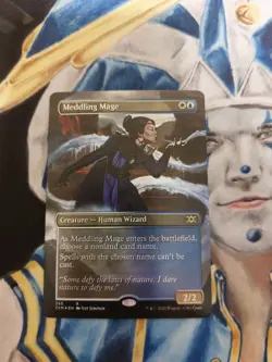 Meddling Mage FOIL Borderless MTG Double Masters Rare NM-M Pack Fresh x1 SC3 - Image 1