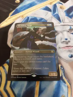 Meddling Mage FOIL Borderless MTG Double Masters Rare NM-M Pack Fresh x1 SC3 - Image 2