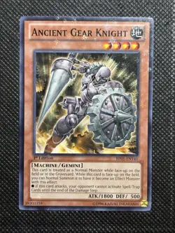 YuGiOh! Ancient Gear Knight BP01-EN158 Starfoil Rare 1st Edition Lightly Played - Image 1