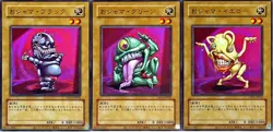 Yugioh Ojama Yellow & Green & Black LPG1 Ultra CLASSIC Ver. Japanese - Image 1