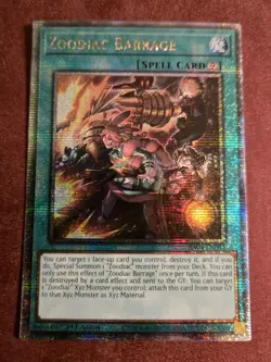 Zoodiac Barrage Quarter Century Secret 1st Ed RA04-EN091 NM Yugioh - Image 1