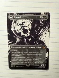 March of the Machine Sheoldred the True Scriptures MTG Mom Showcase Card - Image 1