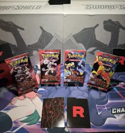 Pokemon Destined Rivals Booster Packs TCG X 4 FULL ART SET - NEW SEALED CARDS - Image 1