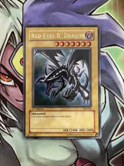 SDJ-001 Red-Eyes B. Dragon Ultra Rare 1st Edition NM Yugioh Card - Image 1