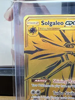 Pokemon Solgaleo GX Black Star Promo Full Art Holo Card SM104a - Image 2