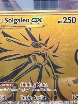 Pokemon Solgaleo GX Black Star Promo Full Art Holo Card SM104a - Image 3
