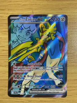 Pokemon TCG Hops Zacian EX Full Art Holo Card 176/159 Journey Together - Image 1