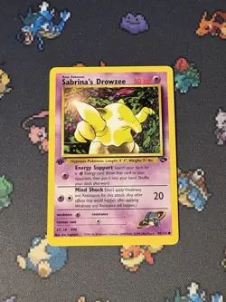 Pokemon Card Sabrina’s Drowzee 95/132 Gym Challenge FIRST EDITION - (NM-) - Image 1