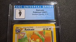 💎CGC 9 💎 MINT 2001 Raticate Pokemon Southern Islands promo Vintage card 6/18 - Image 2