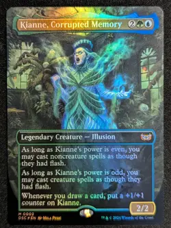 MTG - Kianne, Corrupted Memory BORDERLESS FOIL - Commander: Duskmourn - Image 1