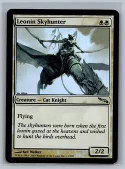 Magic The Gathering Mirrodin Leonin Skyhunter #11/306 Foil MTG TCG CCG - Image 1