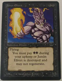 Magic The Gathering MTG JUNUN EFREET Arabian Nights! - Image 1