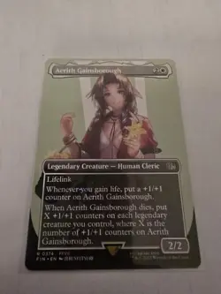 Magic The Gathering Aerith Gainsborough Borderless Final Fantasy NM - Image 1