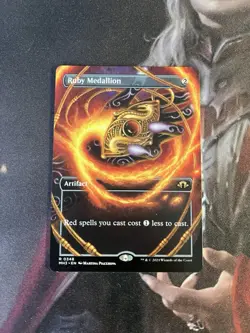 MtG Ruby Medallion - NM Borderless - Modern Horizons 3 - Image 1