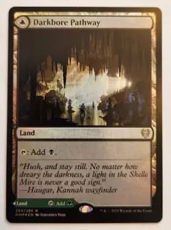 Darkbore / Slitherbore Pathway KHM #254 Rare Foil Land NM+ - Image 1