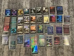 MTG Magic The Gathering EDH Commander Full Art Land Lot Of 74 36 Regular 38 Foil - Image 1