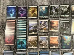 MTG Magic The Gathering EDH Commander Full Art Land Lot Of 74 36 Regular 38 Foil - Image 2