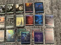 MTG Magic The Gathering EDH Commander Full Art Land Lot Of 74 36 Regular 38 Foil - Image 3