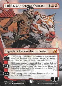 Lukka, Coppercoat Outcast (Borderless) M Ikoria: Lair of Behemoths 276 NM - Image 1