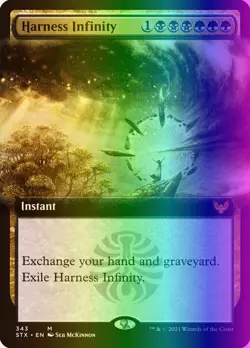 MTG Harness Infinity (343/447) Strixhaven School of Mages LP FOIL - Image 1