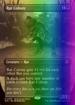 MTG Magic the Gathering Rat Colony (56/80) Special Guests LP FOIL - Image 1