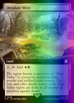 MTG Magic the Gathering Desolate Mire (438/1189) Fallout LP FOIL - Image 1