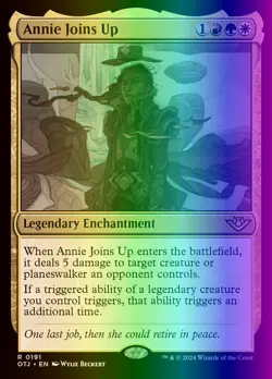 MTG Annie Joins Up (191/441) Outlaws of Thunder Junction NM FOIL - Image 1
