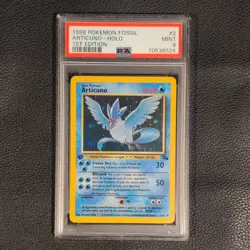 Pokemon TCG Fossil Articuno Holo 1st Ed 2/62 PSA 9 1999 English Card - Image 1