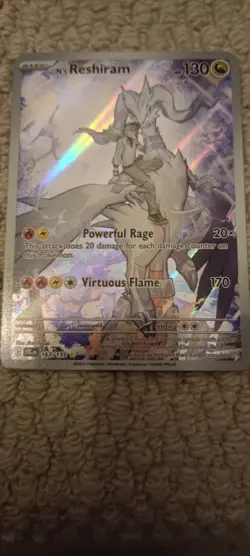N's Zekrom And N's Reshiram Pokemon Card TGC: 031 Promo And 167/159 Come in case - Image 3