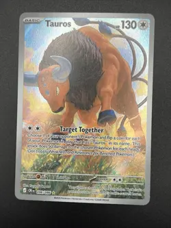 Pokemon TCG Tauros 096/086 Chaos Rising IR Ilustration Rare Card - NM - Image 3