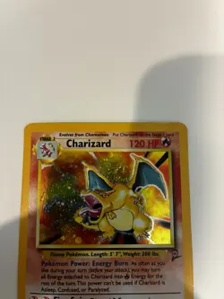 Charizard Holo Base Set 2 4/130 Vintage Pokemon Card - Clean LP/NM - Image 2