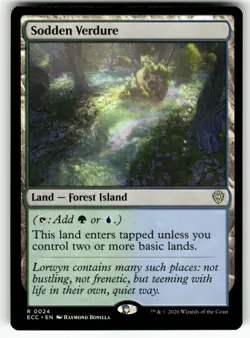 Sodden Verdure R 24 Normal Commander: Lorwyn Eclipsed MTG - Image 1