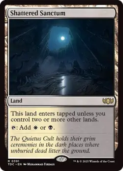 Shattered Sanctum 391 Non-Foil NM MTG Commander: Tarkir Dragonstorm Magic - Image 1