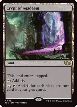 Crypt of Agadeem 354 Non-Foil NM MTG Commander: Tarkir Dragonstorm Magic - Image 1