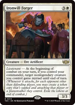 Ironwill Forger 13 Non-Foil NM MTG Commander: Tarkir Dragonstorm Magic - Image 1