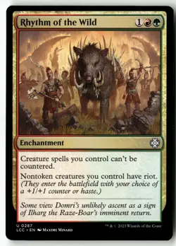 Rhythm of the Wild U 287 Non-Foil NM MTG Commander: The Lost Caverns of Ixalan - Image 1
