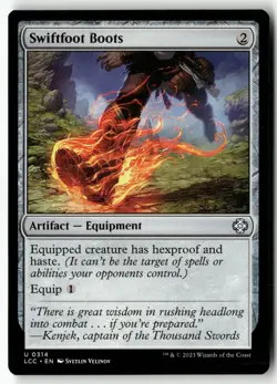 Swiftfoot Boots U 314 Non-Foil NM MTG Commander: The Lost Caverns of Ixalan Magi - Image 1