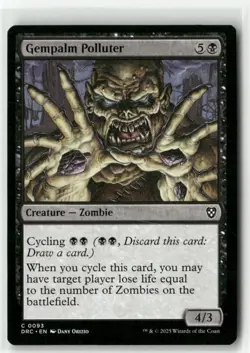 Gempalm Polluter 93 Non-Foil NM MTG Commander: Aetherdrift Magic - Image 1