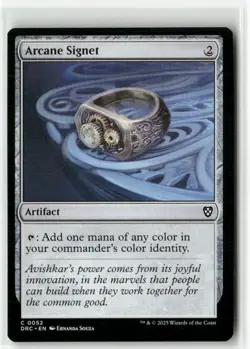 Arcane Signet (0052) 52 Non-Foil NM MTG Commander: Aetherdrift Magic - Image 1
