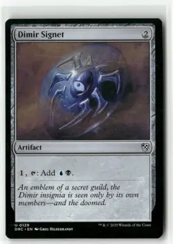 Dimir Signet 129 Non-Foil NM MTG Commander: Aetherdrift Magic - Image 1