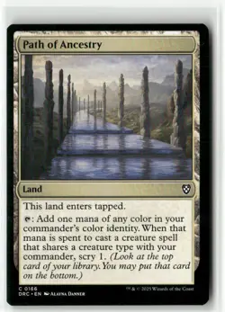 Path of Ancestry (0166) 166 Non-Foil NM MTG Commander: Aetherdrift Magic - Image 1